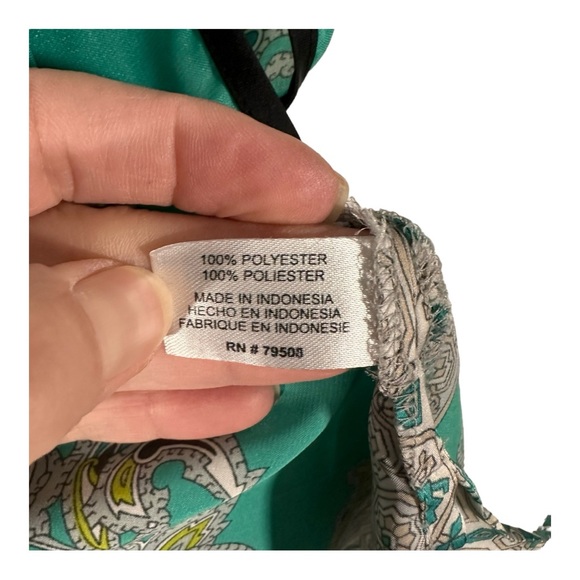 Violet & Claire Paisley Polyester Tank A-Line - Size Medium - Picture 10 of 10